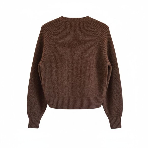 Athleta Womens Layover Crew Sweater Brown Merino Wool Blend Size Medium - Picture 11 of 15